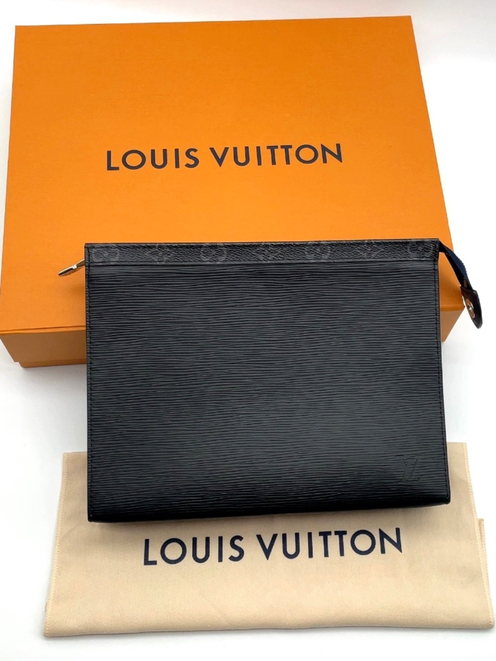 Louis Vuitton Monogram Eclipse Epi Noir Pochette Voyage MM